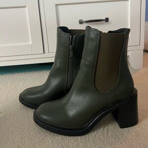 Brand new, never been worn BEACH by Matisse green boots
